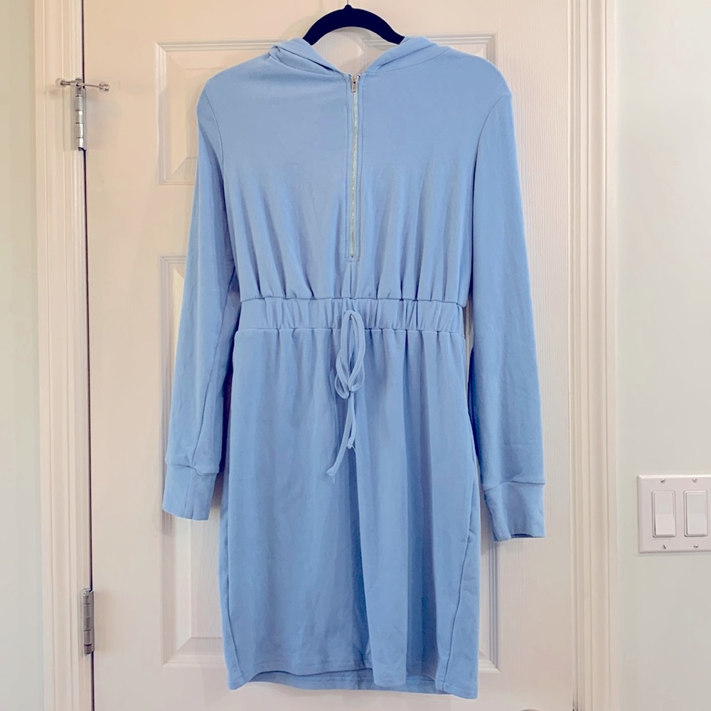Blue velour dress size S
